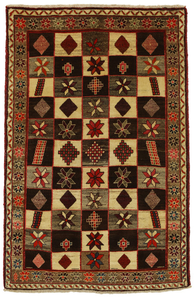 Gabbeh - Bakhtiari Persian Carpet 188x123