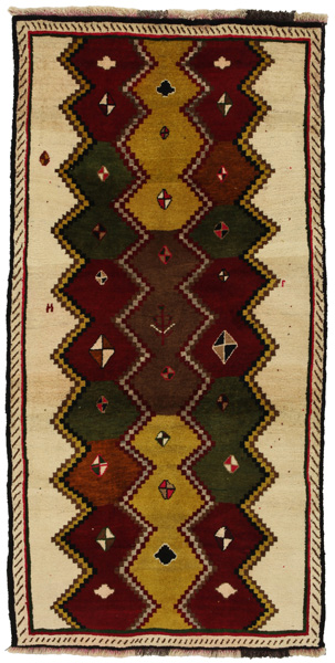 Gabbeh - Qashqai Persian Carpet 200x100
