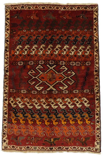 Gabbeh - Qashqai Persian Carpet 154x102