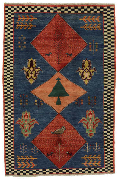 Gabbeh - Qashqai Persian Carpet 203x134