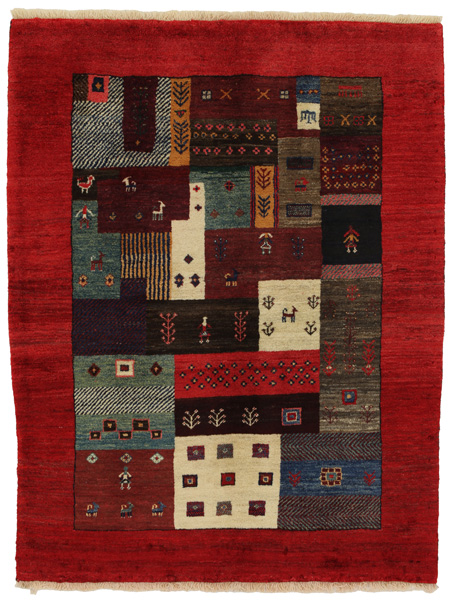 Gabbeh - Bakhtiari Persian Carpet 203x155