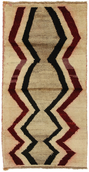 Gabbeh - Qashqai Persian Carpet 196x101
