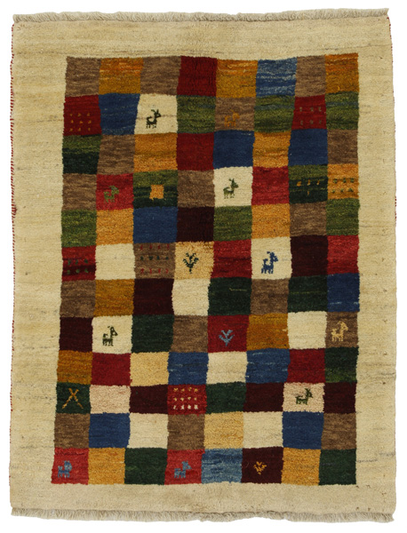 Gabbeh - Bakhtiari Persian Carpet 141x110
