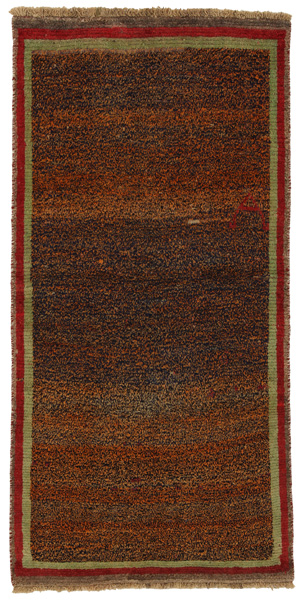 Gabbeh - Qashqai Persian Carpet 209x103