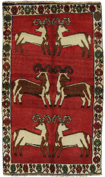 Gabbeh - Qashqai Persian Carpet 187x109