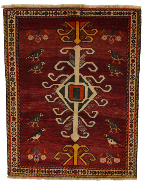 Gabbeh - Qashqai Persian Carpet 155x120