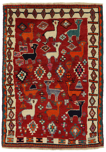 Gabbeh - Qashqai Persian Carpet 173x124