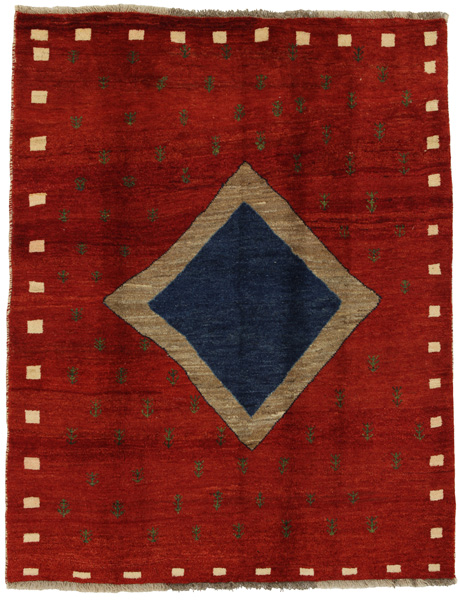 Gabbeh - Qashqai Persian Carpet 194x152