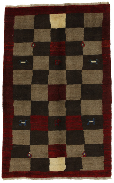Gabbeh - Bakhtiari Persian Carpet 178x113