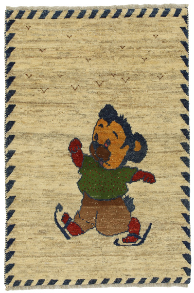 Gabbeh - Qashqai Persian Carpet 145x100