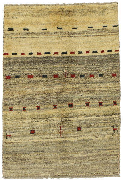 Gabbeh - Qashqai Persian Carpet 143x98