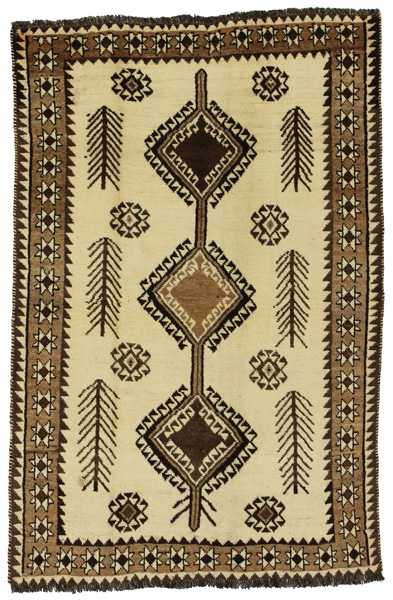 Gabbeh - Qashqai Persian Carpet 195x130