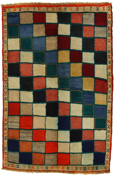 Gabbeh - Bakhtiari Persian Carpet 157x107