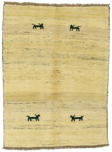 Gabbeh - Qashqai Persian Carpet 133x100