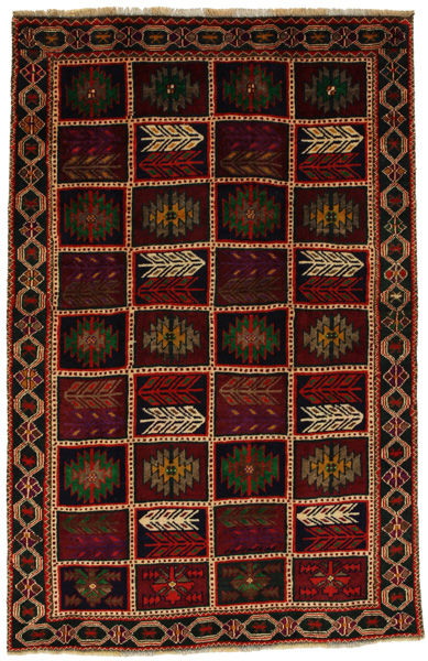 Gabbeh - Bakhtiari Persian Carpet 214x140