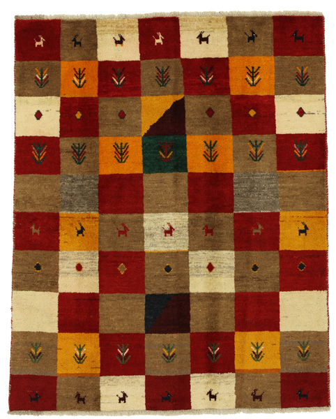 Gabbeh - Bakhtiari Persian Carpet 190x153