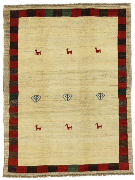Gabbeh - Qashqai Persian Carpet 200x154