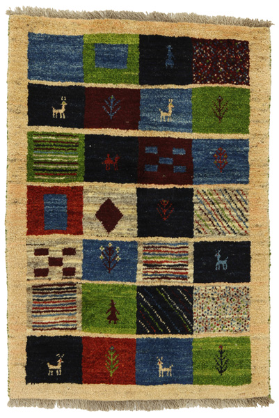 Gabbeh - Bakhtiari Persian Carpet 120x83