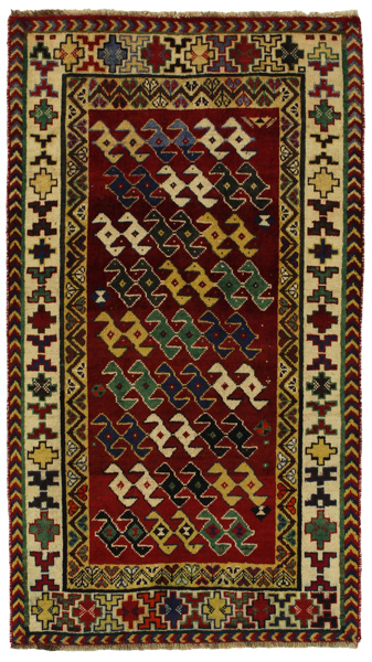 Gabbeh - Qashqai Persian Carpet 203x114