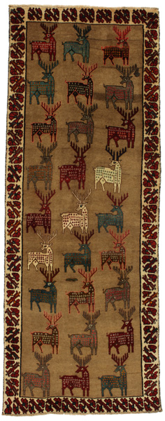 Gabbeh - Qashqai Persian Carpet 284x108