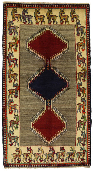Gabbeh - Qashqai Persian Carpet 206x111