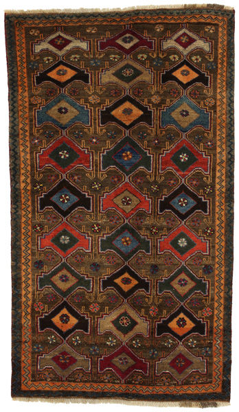 Gabbeh - Bakhtiari Persian Carpet 214x124