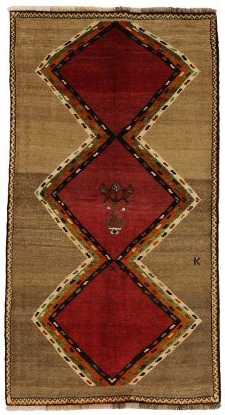Gabbeh - Qashqai Persian Carpet 188x102