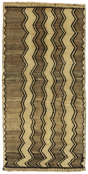 Gabbeh - Qashqai Persian Carpet 188x94