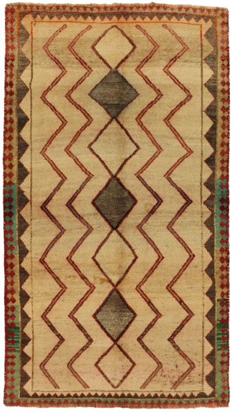 Gabbeh - Qashqai Persian Carpet 190x107