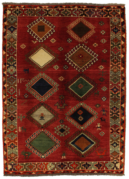 Gabbeh - Qashqai Persian Carpet 173x125