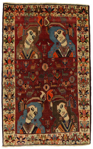 Gabbeh - Qashqai Persian Carpet 182x114