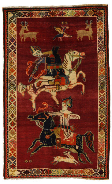 Gabbeh - Qashqai Persian Carpet 186x115