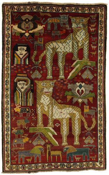 Gabbeh - Qashqai Persian Carpet 245x154