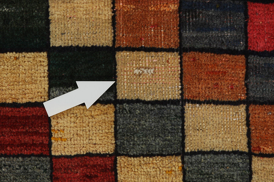 Gabbeh - old Persian Carpet 133x80 - Picture 8