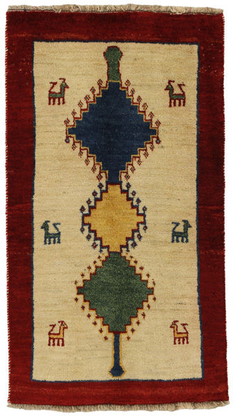 Gabbeh - Qashqai Persian Carpet 131x74