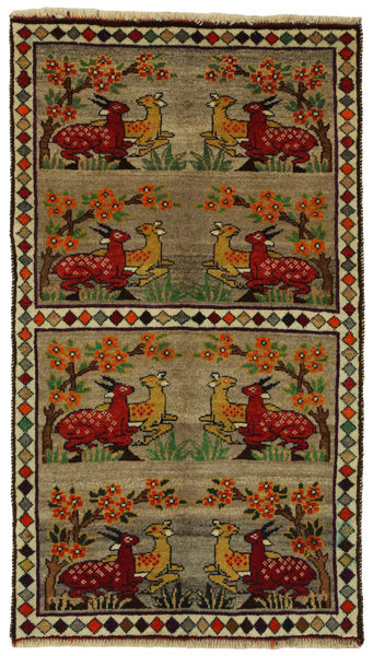 Gabbeh - Qashqai Persian Carpet 151x86