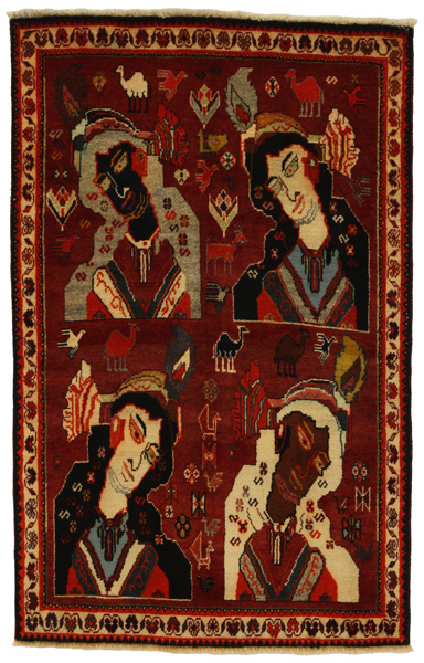 Gabbeh - Qashqai Persian Carpet 146x94