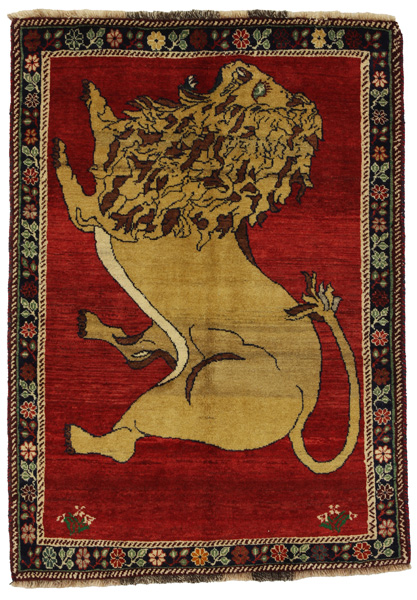 Gabbeh - Qashqai Persian Carpet 152x109