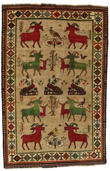 Gabbeh - Qashqai Persian Carpet 226x149