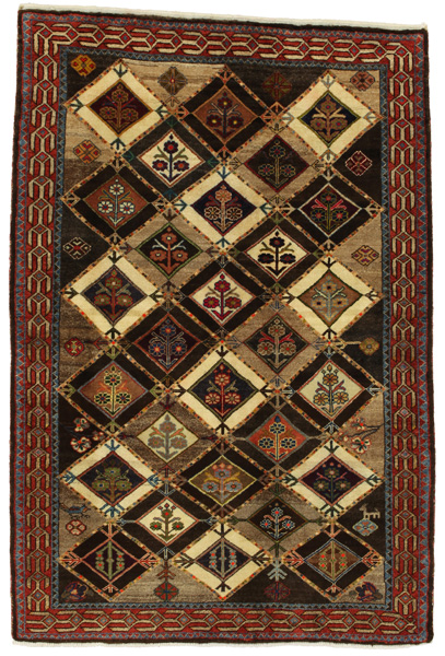 Gabbeh - Bakhtiari Persian Carpet 191x127