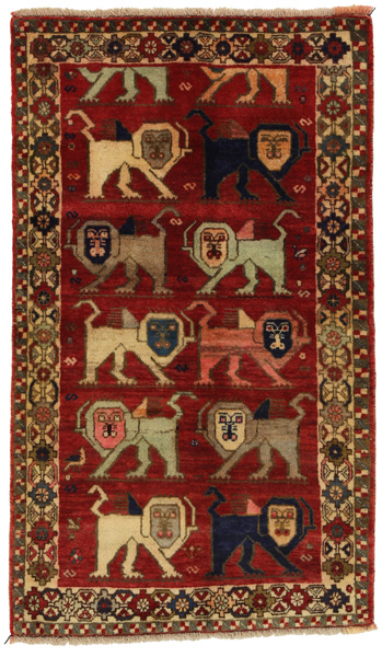 Gabbeh - Qashqai Persian Carpet 161x93