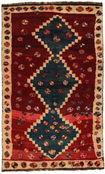 Gabbeh - Qashqai Persian Carpet 160x98