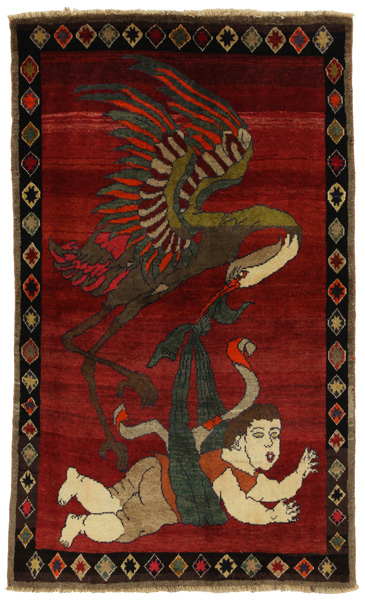 Gabbeh - Qashqai Persian Carpet 200x118