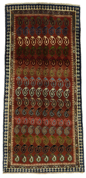 Gabbeh - Bakhtiari Persian Carpet 235x109