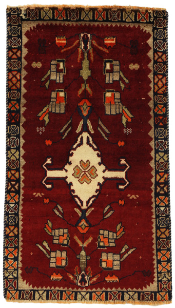 Gabbeh - Qashqai Persian Carpet 130x72