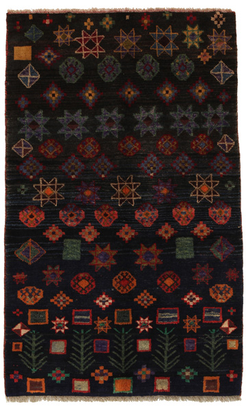 Gabbeh - Qashqai Persian Carpet 168x101