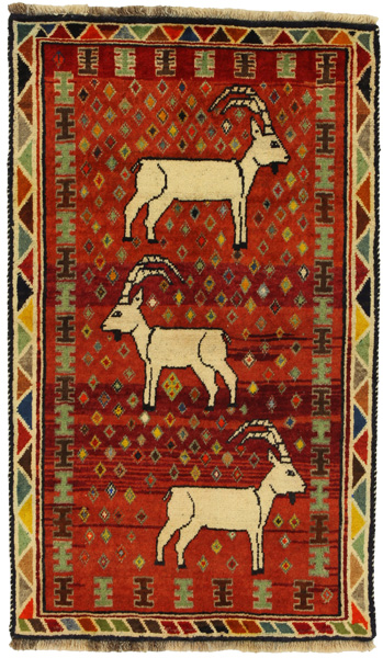 Gabbeh - Qashqai Persian Carpet 144x83