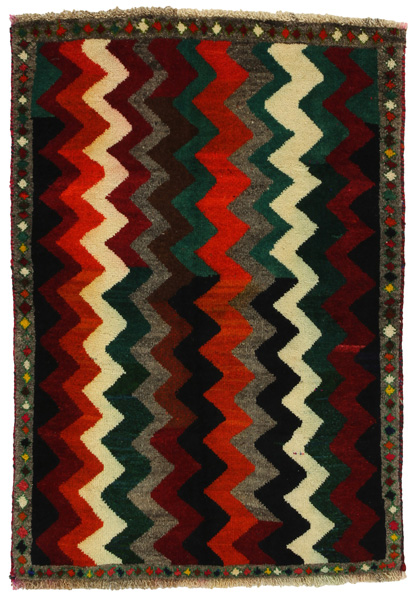 Gabbeh - Qashqai Persian Carpet 118x82