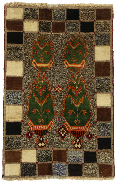 Gabbeh - Qashqai Persian Carpet 135x84