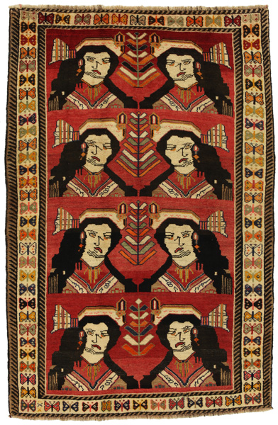 Gabbeh - Qashqai Persian Carpet 208x132